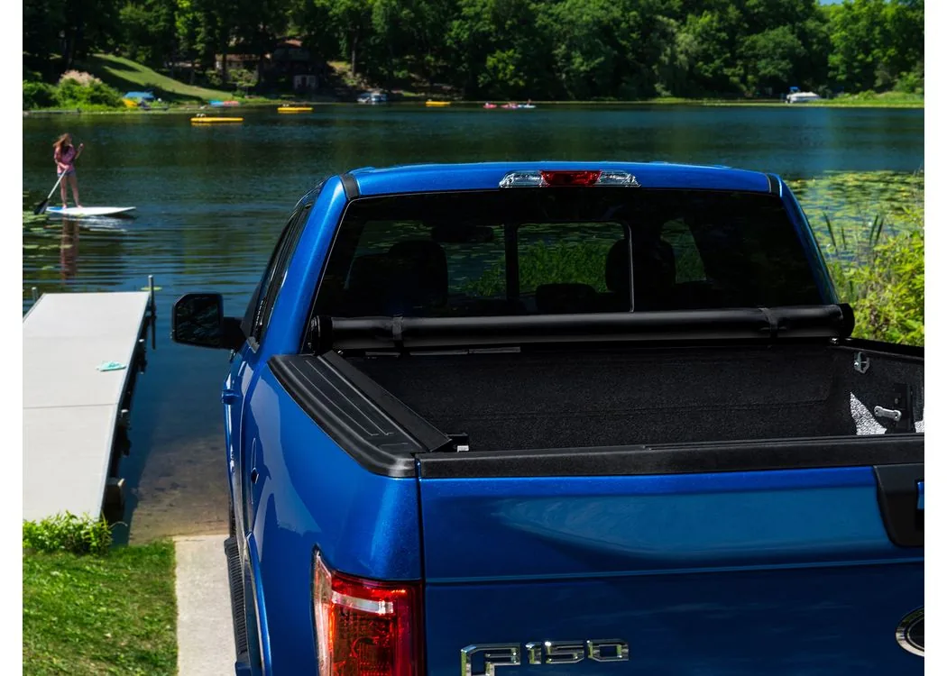 TruXedo soft roll-up tonneau cover installed on a pickup truck