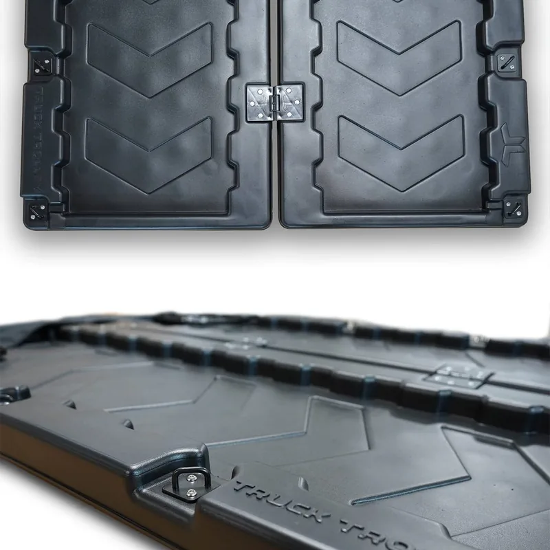 Truck Trolley folding tray panels with the center hinge and corner strap brackets